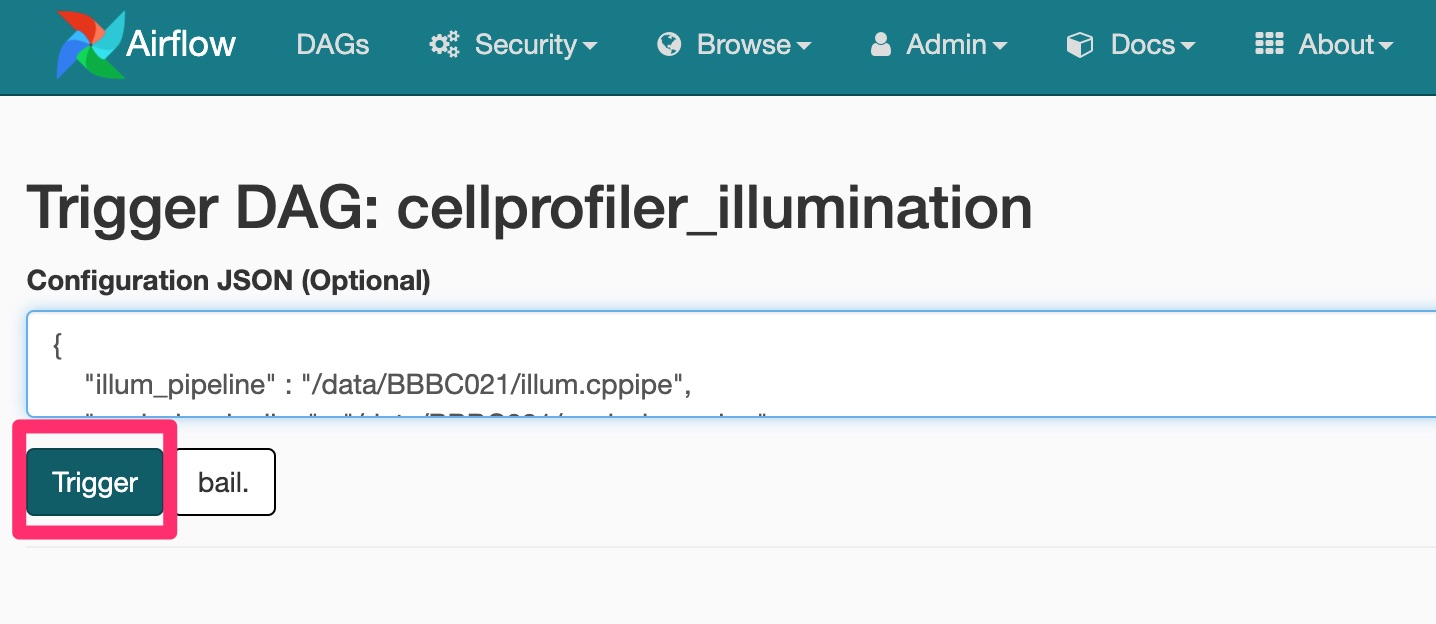 CellProfiler Illumination DAG JSON Configuration